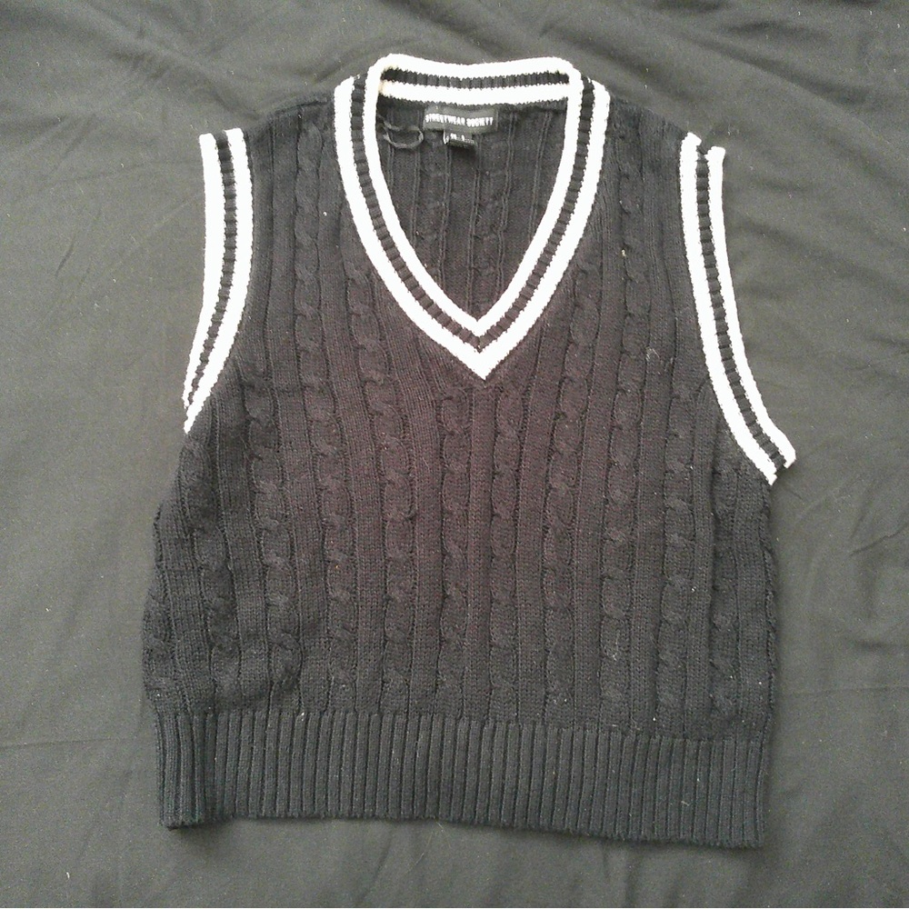 Urban Planet Black Knit Vest